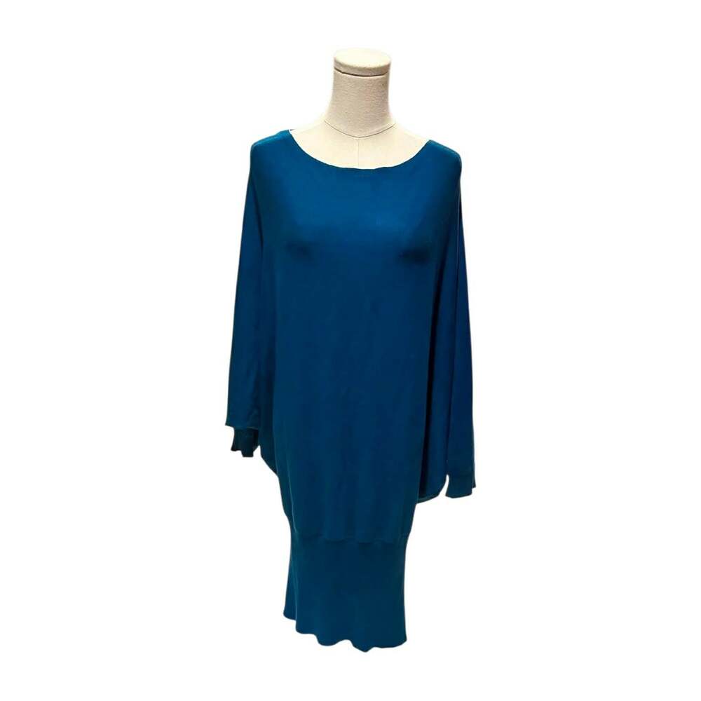 Fashion To Figure Dolman Sleeve Sweater Dress in Teal Womens Size 3